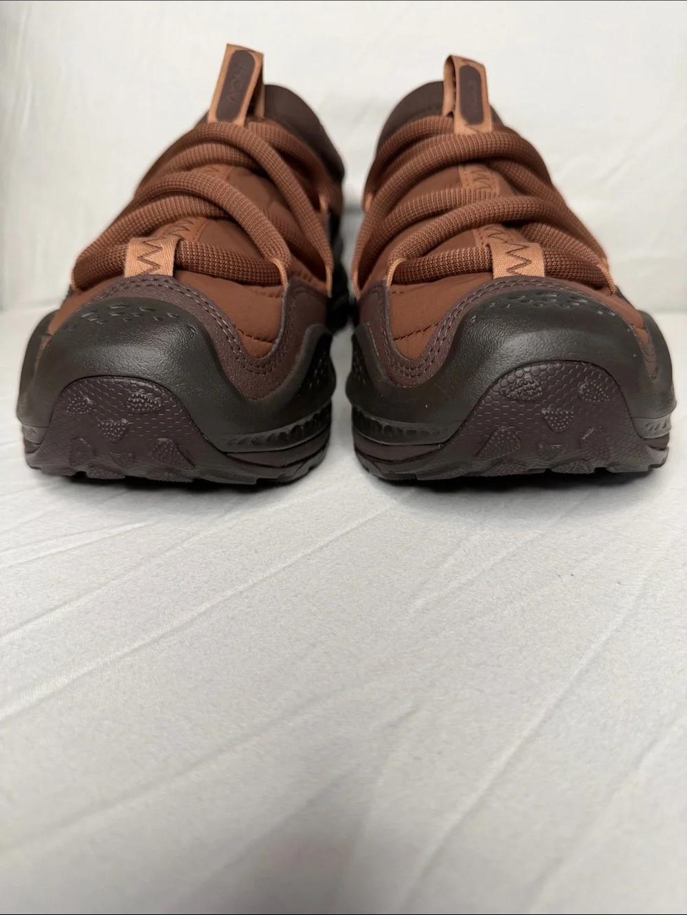 Men's HOKA ONE ONE Brown Two-Tone Athletic Sneakers